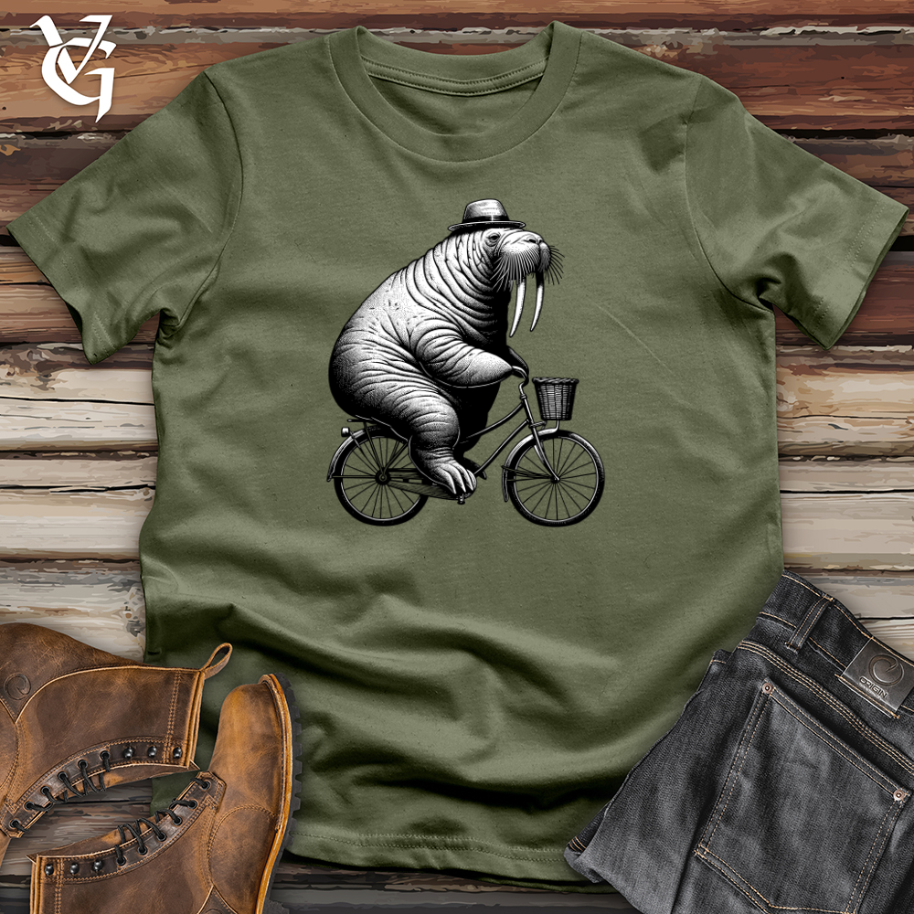 Viking Goods walrus Softstyle Tee Military Green / L