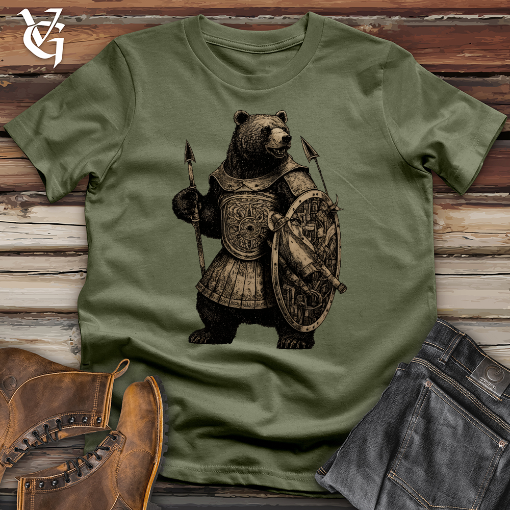 Viking Goods Warrior Bear Softstyle Tee Military Green / L