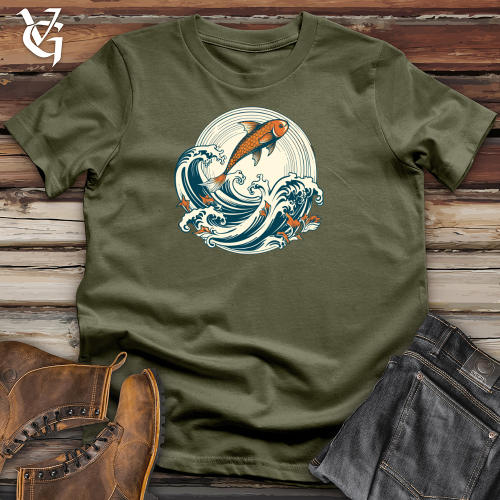 Viking Goods Whimsurfing Wave Rider Cotton Tee Military Green / L
