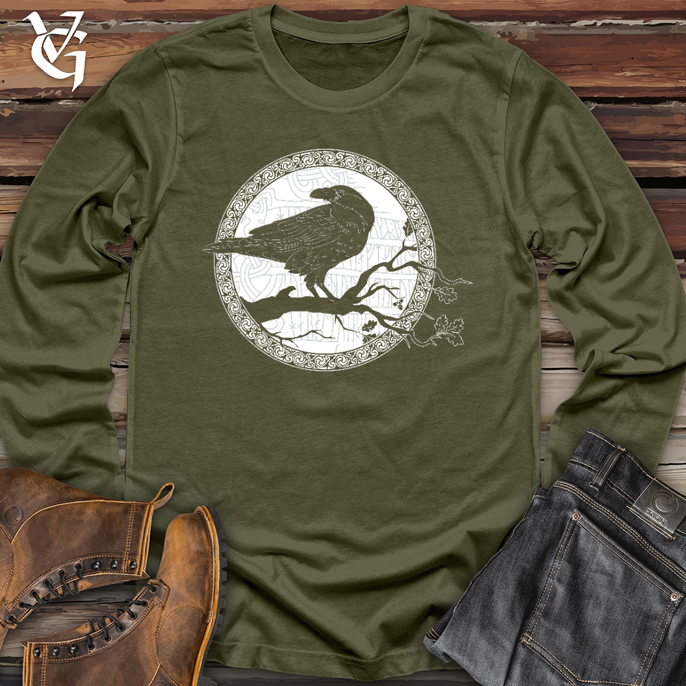 Viking Goods White Raven Winter Long Sleeve Military Green / L