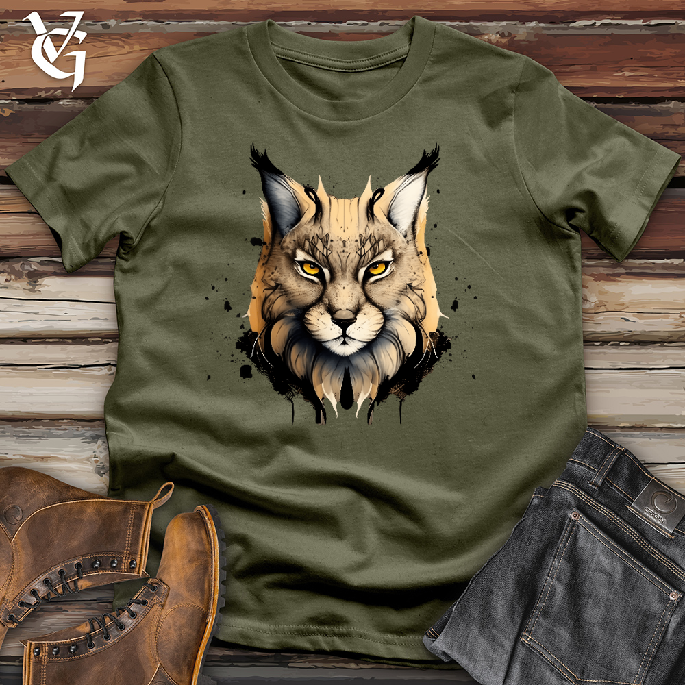 Viking Goods Wild Lynx Cotton Tee Military Green / L