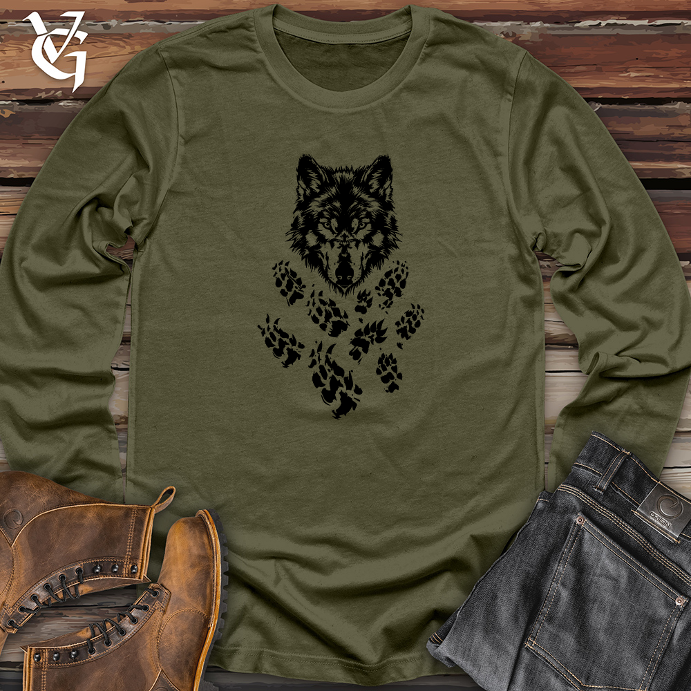 Viking Goods Wolf Paw Trail Long Sleeve Military Green / L