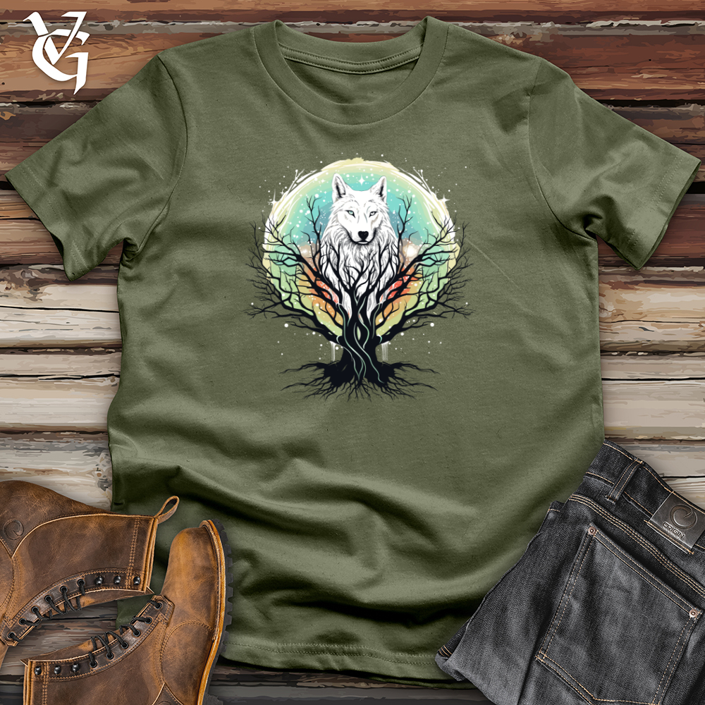 Viking Goods Wolf Spirit Harmony Softstyle Tee Military Green / L