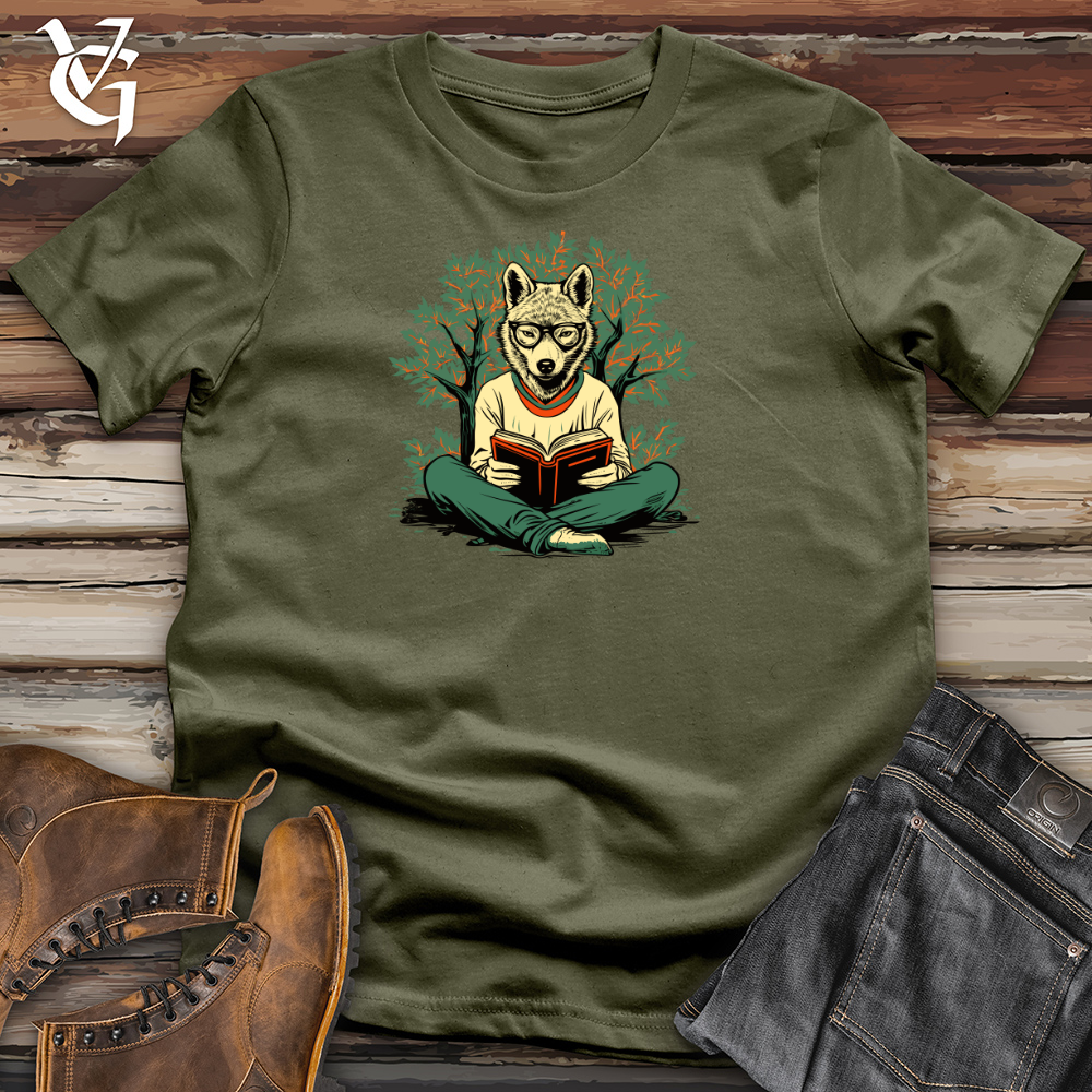 Viking Goods Woodland Bookworm Cotton Tee Military Green / L