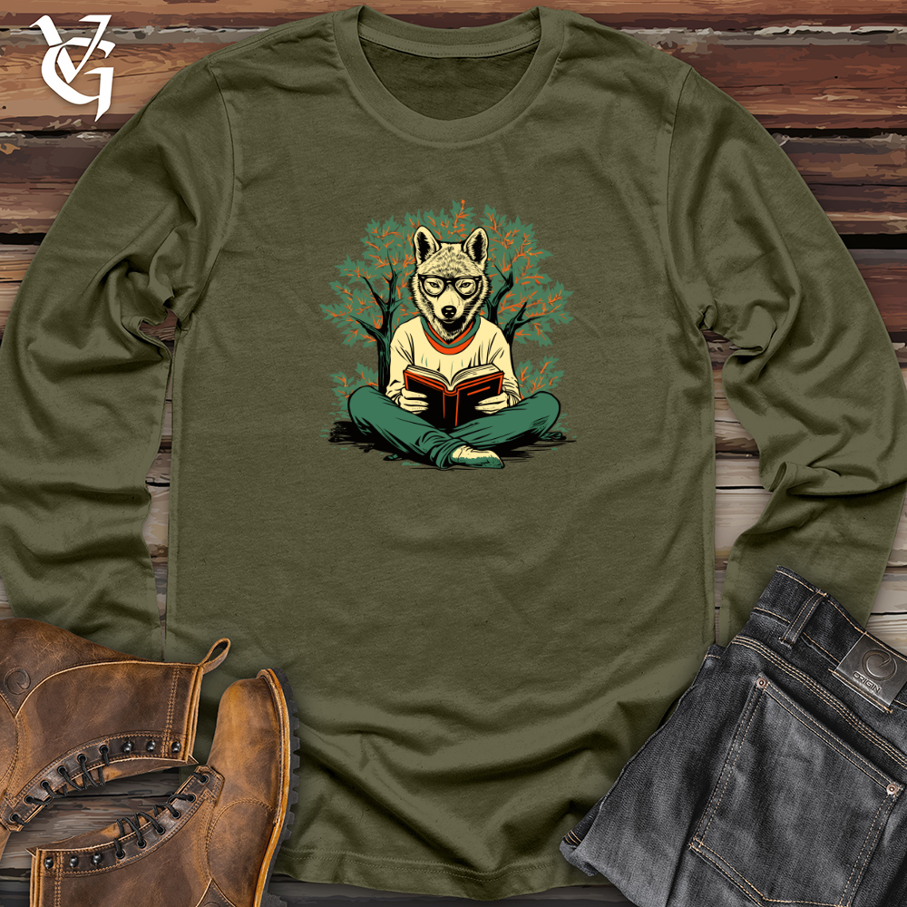 Viking Goods Woodland Bookworm Long Sleeve Military Green / L