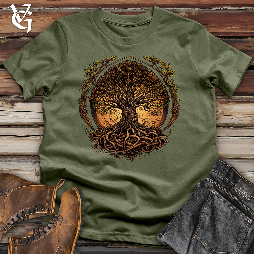 Viking Goods Yggdrasil Tree 02 Softstyle Tee Military Green / L