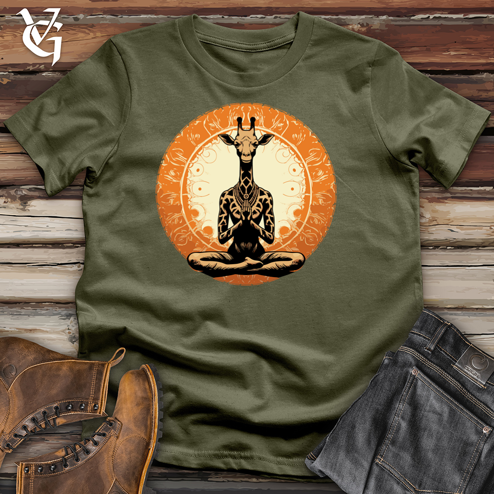 Viking Goods Zenful Giraffe Stretch Cotton Tee Military Green / L