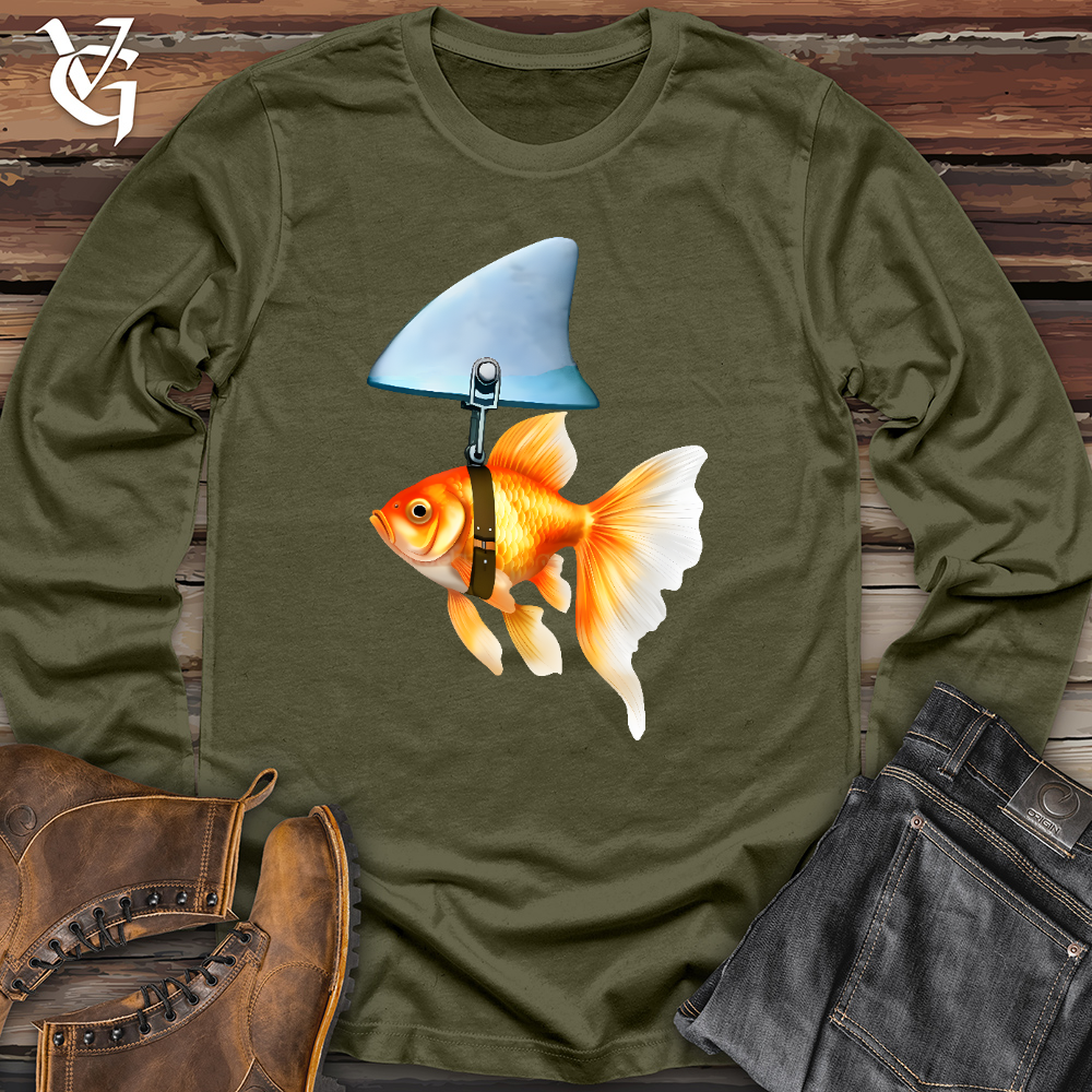 Viking Goods Goldfish Shark Fin Long Sleeve Military Green / XS