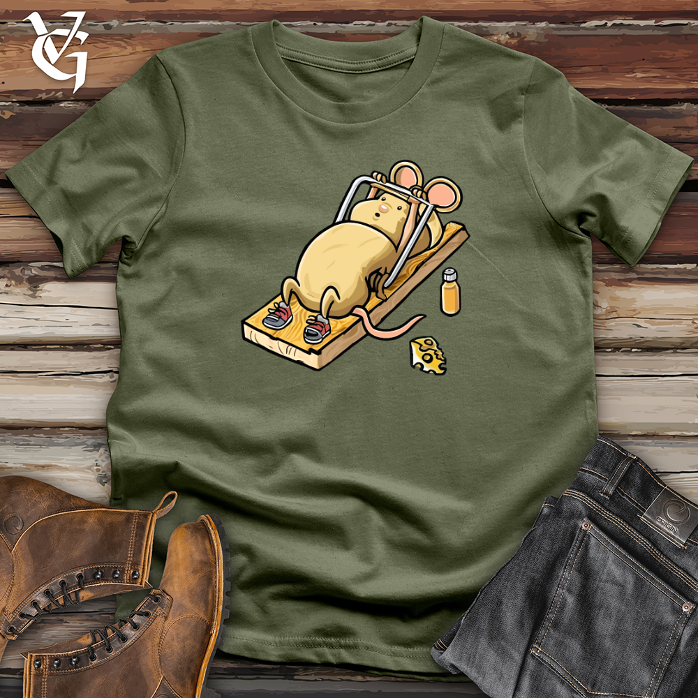 Viking Goods Mouse in Gym Workout Softstyle Tee Military Green / XS