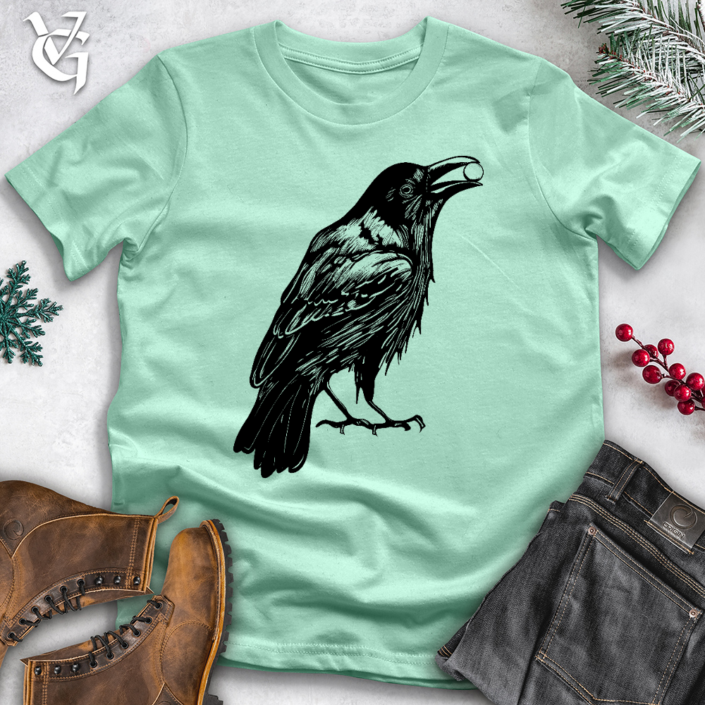 Viking Goods Pretentious Raven Cotton Tee Mint / L