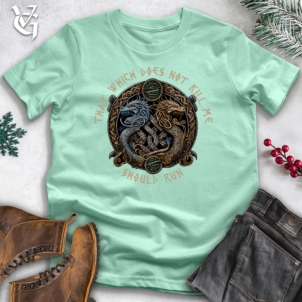 Viking Goods Should Run Dragons Cotton Tee Mint / L