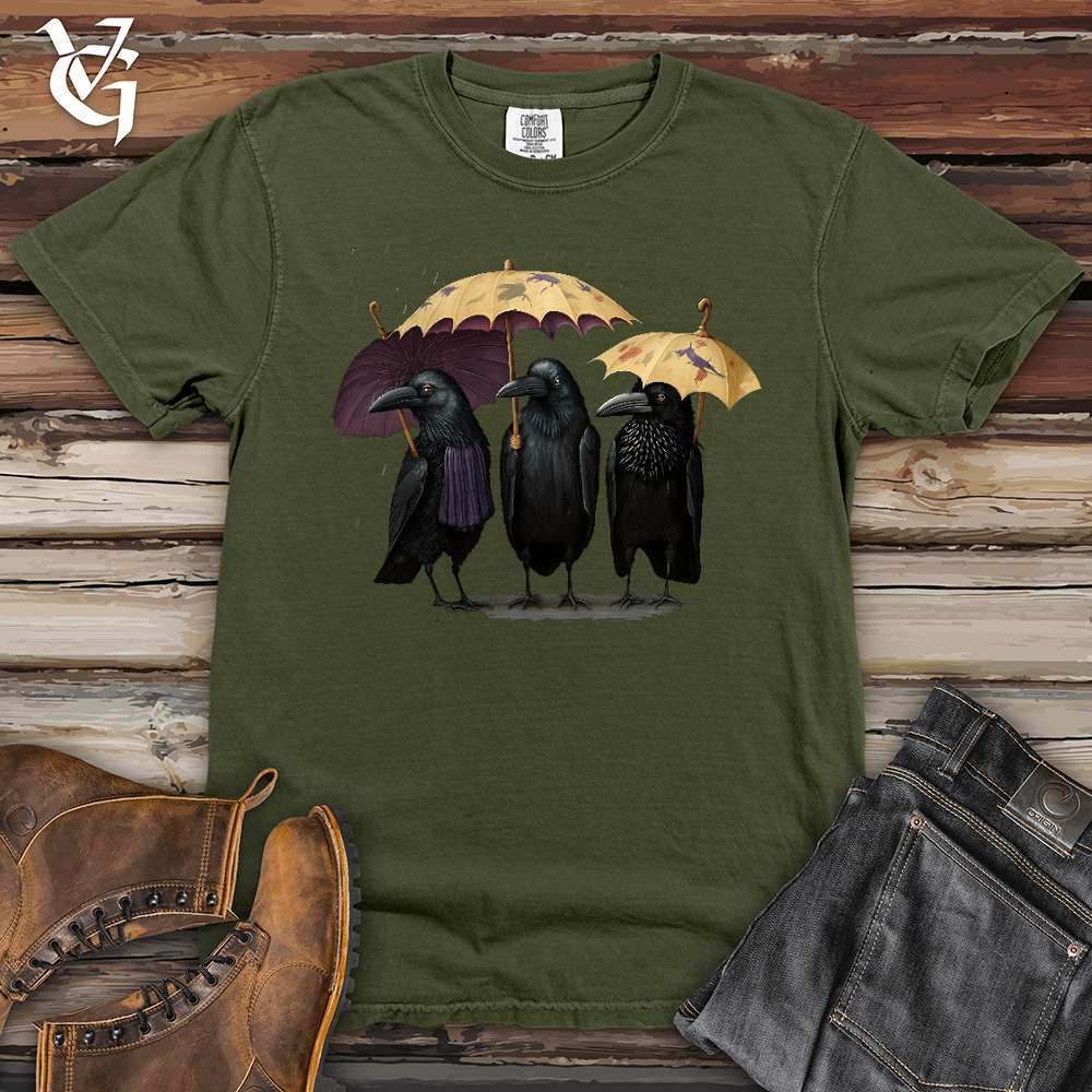 Viking Goods 3 Raven Amigos Heavy Cotton Comfort Colors Tee Moss / L