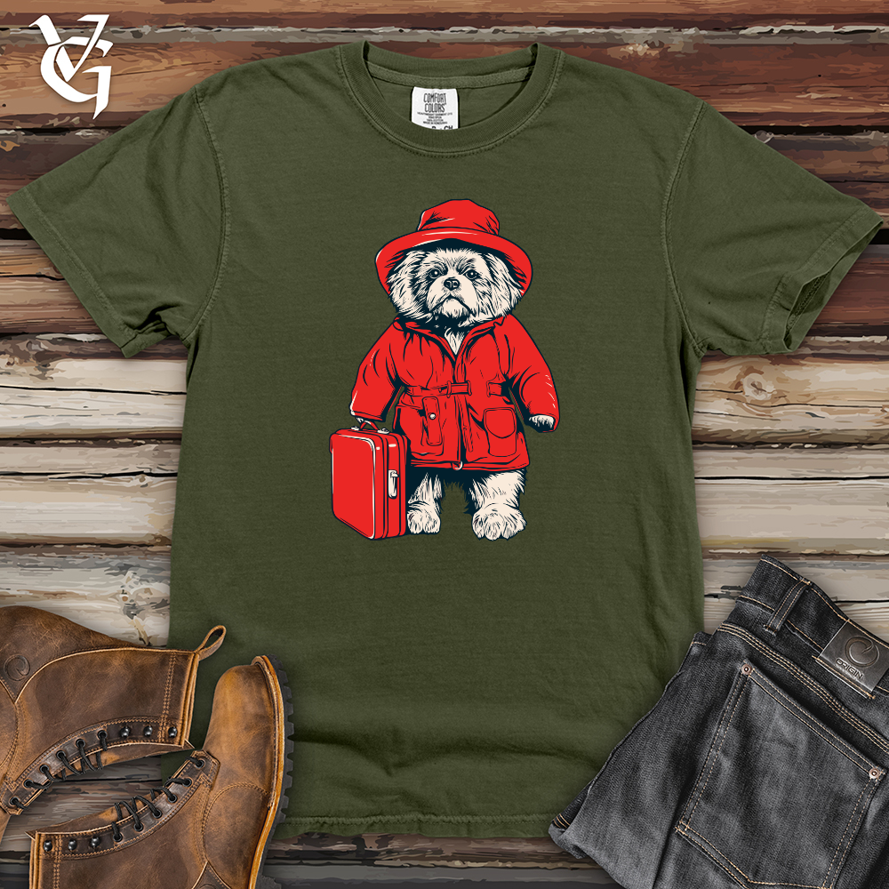 Viking Goods Adventure Bound Pup Heavy Cotton Comfort Colors Tee Moss / L