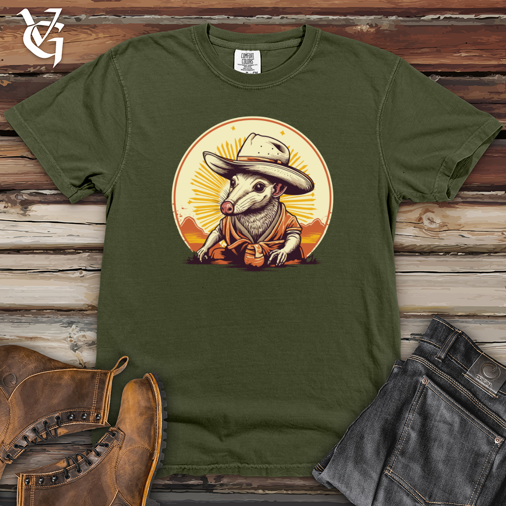 Viking Goods Armadillo Cowboy Outback Tales Heavy Cotton Comfort Colors Tee Moss / L