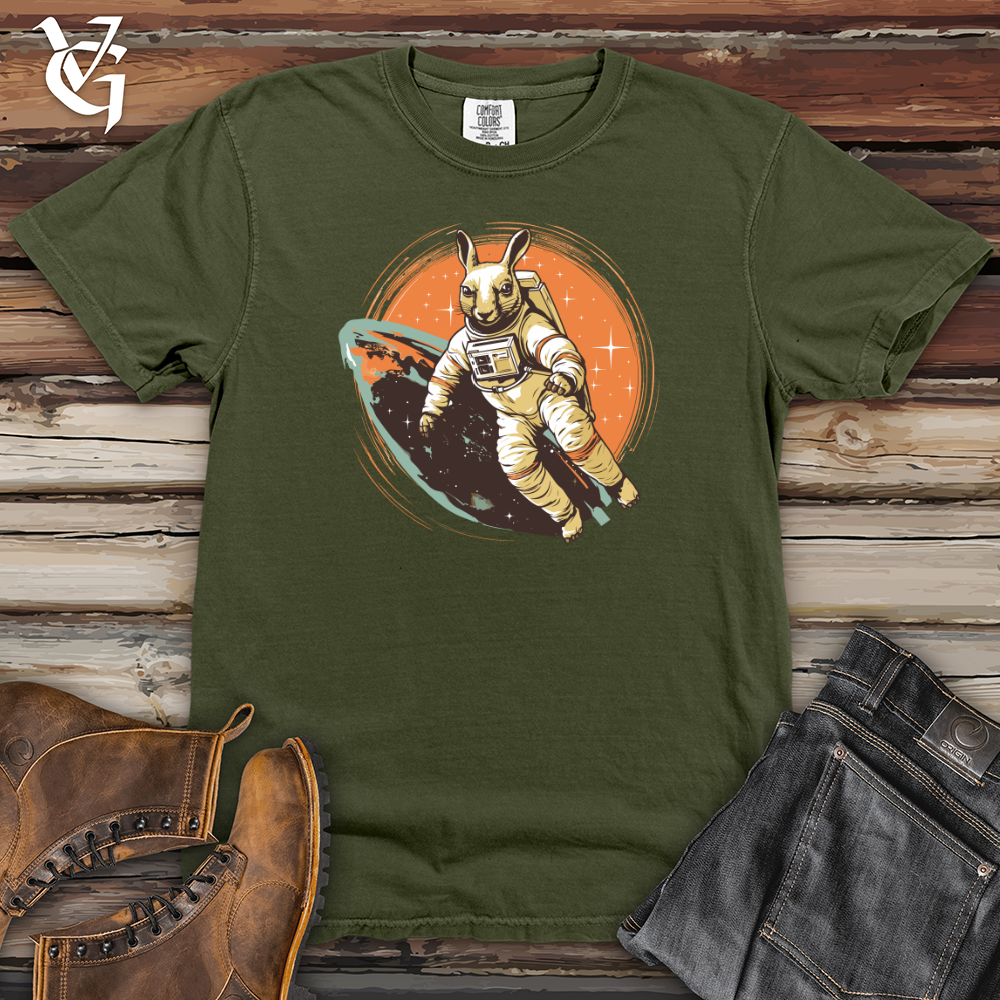 Viking Goods Astronaut Rabbit  Heavy Cotton Comfort Colors Tee Moss / L