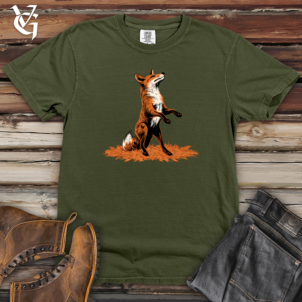 Viking Goods Autumn Fox Frenzy Heavy Cotton Comfort Colors Tee Moss / L