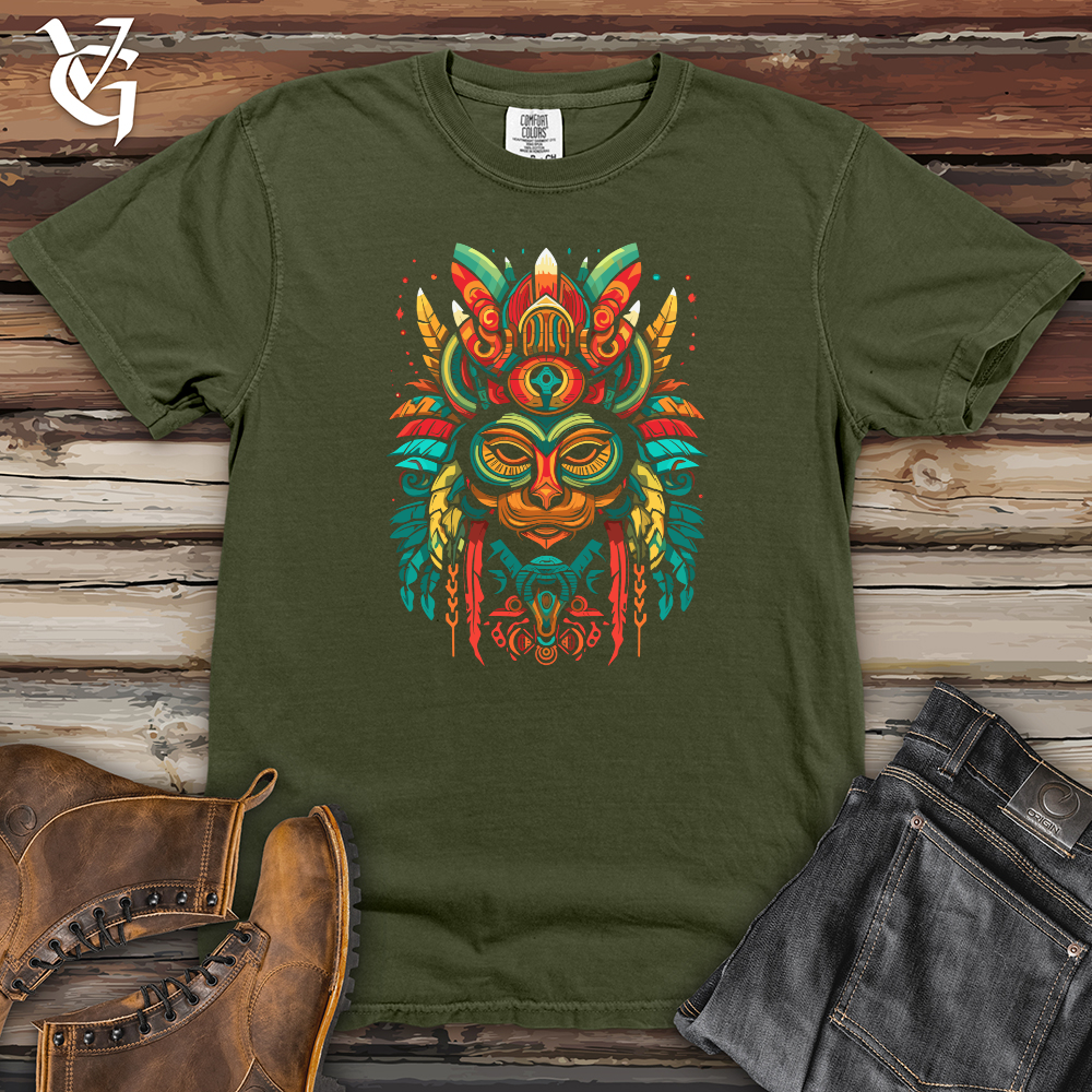 Viking Goods Aztec Spirit Guardian Heavy Cotton Comfort Colors Tee Moss / L