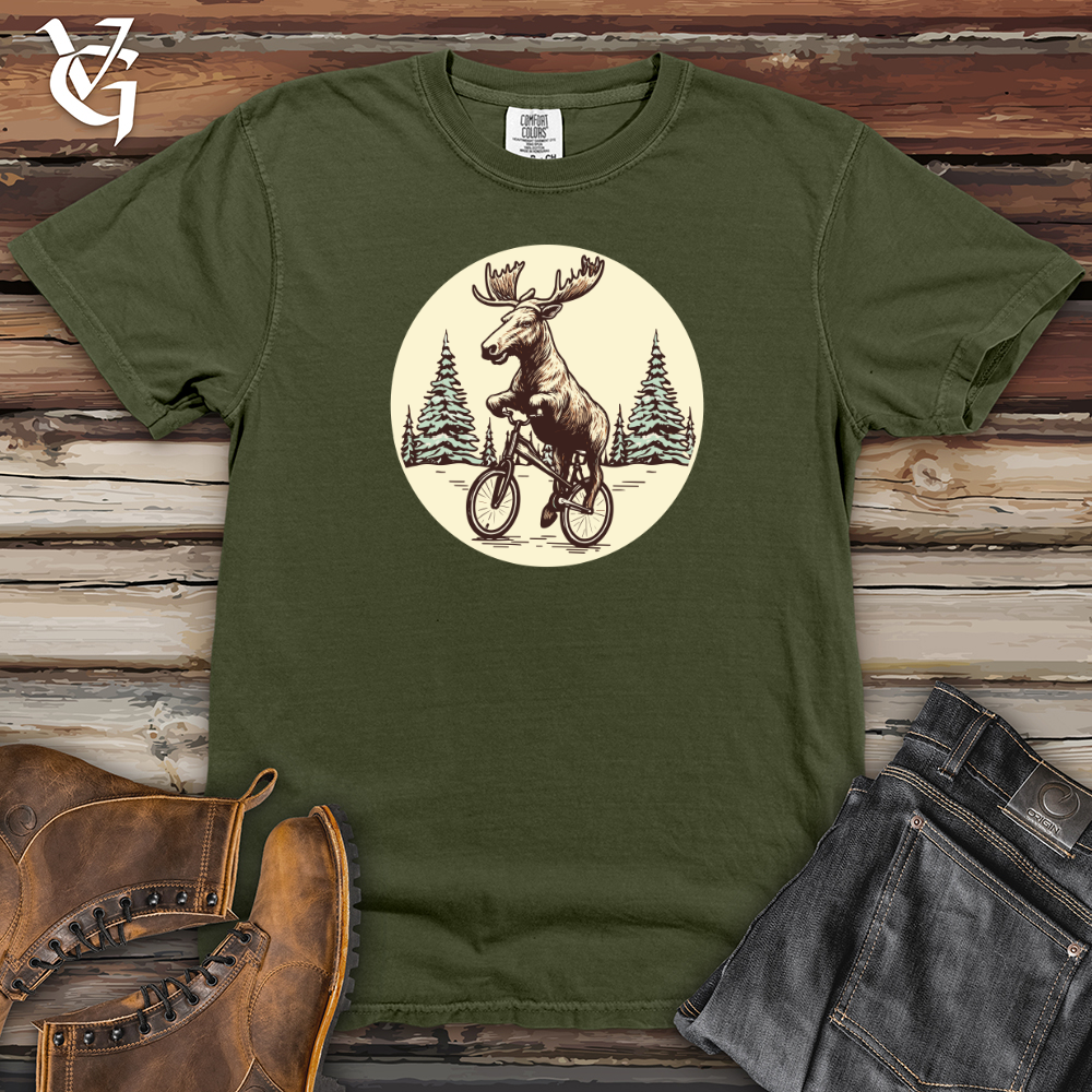 Viking Goods Balancing Bullwinkle Heavy Cotton Comfort Colors Tee Moss / L