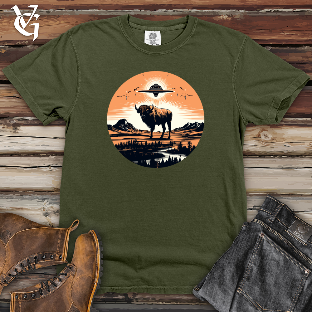 Viking Goods Buffalo UFO Encounter Heavy Cotton Comfort Colors Tee Moss / L