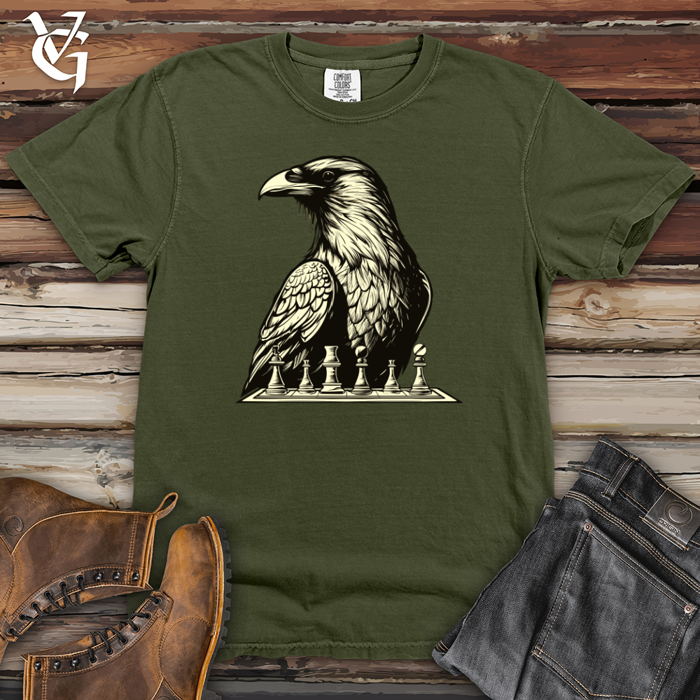 Viking Goods Chess Concentration Raven Heavy Cotton Comfort Colors Tee Moss / L