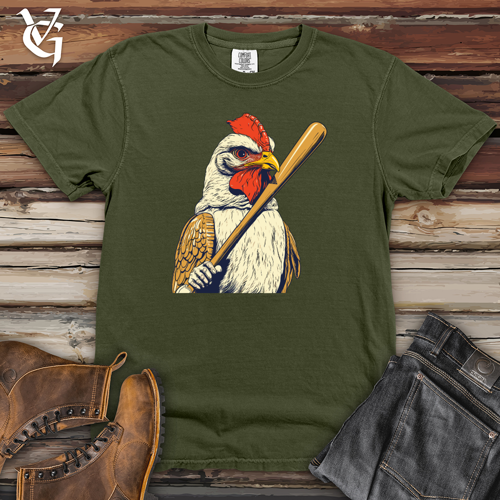 Viking Goods Chicken Swing Baseball Heavy Cotton Comfort Colors Tee Moss / L