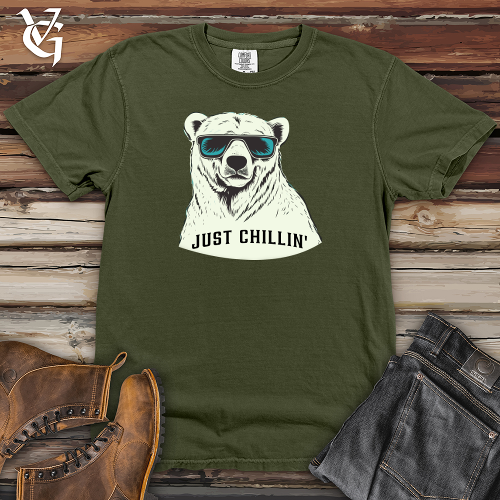 Viking Goods Chill Bear Heavy Cotton Comfort Colors Tee Moss / L