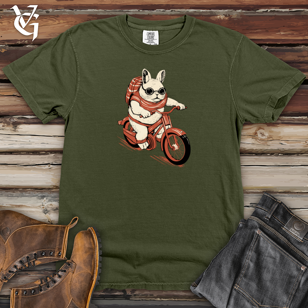 Viking Goods Chinchilla Pedal Power Cozy Ride Heavy Cotton Comfort Colors Tee Moss / L