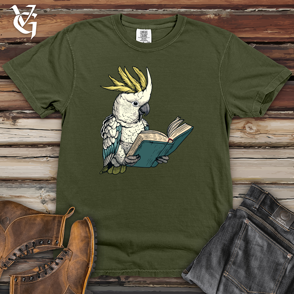 Viking Goods Cockatoo Bookworm Worm Heavy Cotton Comfort Colors Tee Moss / L