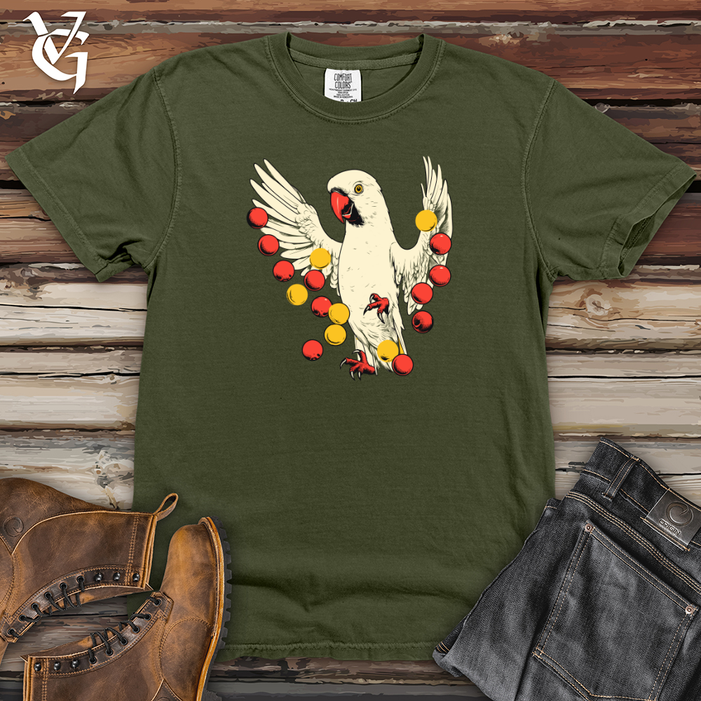 Viking Goods Cockatoo Circus Juggler Heavy Cotton Comfort Colors Tee Moss / L