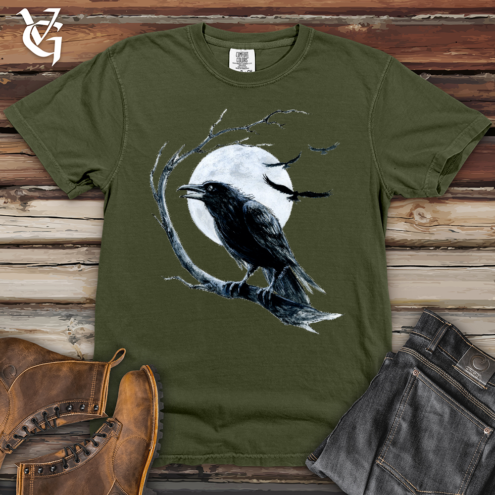 Viking Goods Cold Winter Raven Heavy Cotton Comfort Colors Tee Moss / L