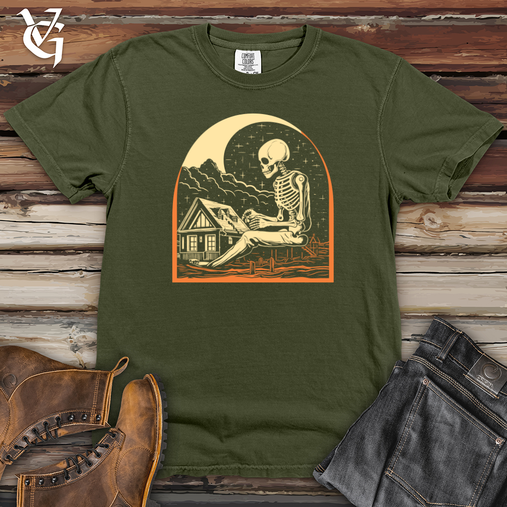 Viking Goods Cosmic Builder Skeleton Heavy Cotton Comfort Colors Tee Moss / L