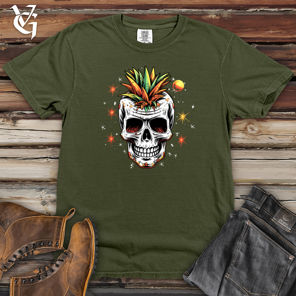Viking Goods Cosmic Fruit Skull Heavy Cotton Comfort Colors Tee Moss / L
