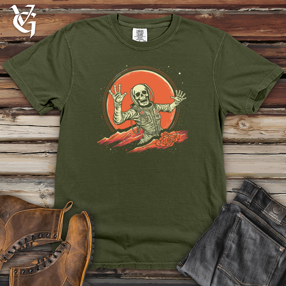 Viking Goods Cosmic Parachute Daredevil Heavy Cotton Comfort Colors Tee Moss / L