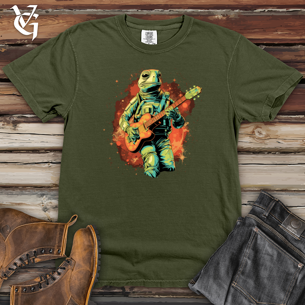 Viking Goods Cosmic Riffs  Heavy Cotton Comfort Colors Tee Moss / L