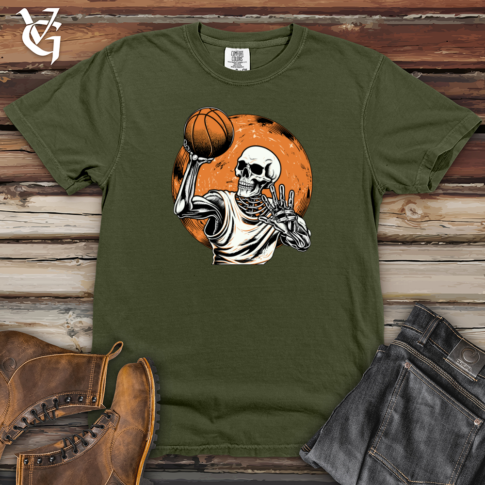 Viking Goods Cosmic Slam Dunk Skeleton Heavy Cotton Comfort Colors Tee Moss / L