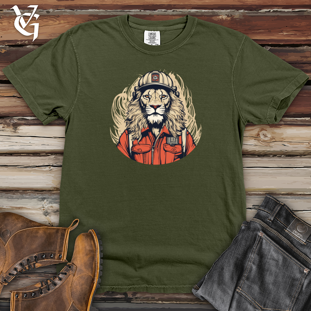 Viking Goods Courageous Mane Guardian Heavy Cotton Comfort Colors Tee Moss / L