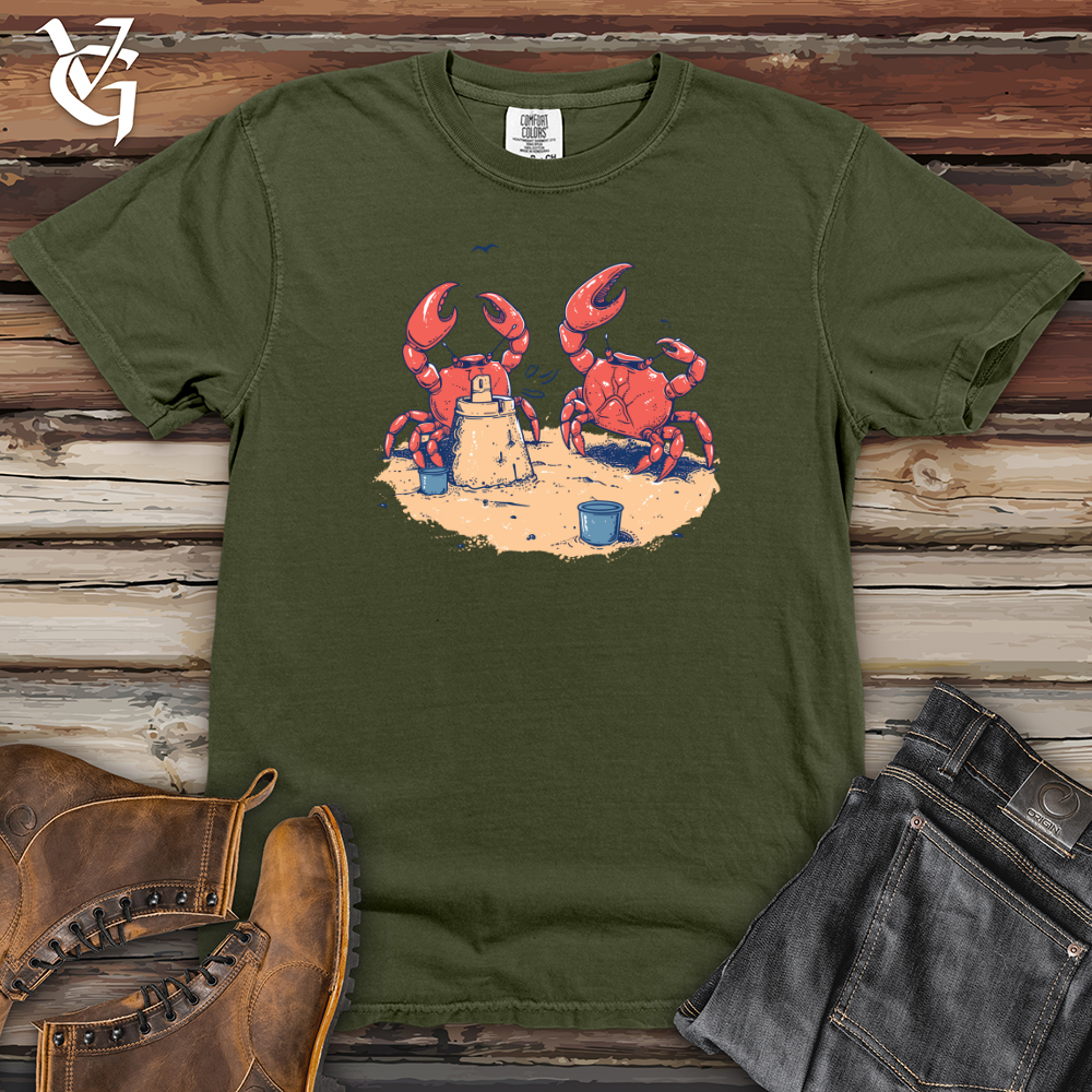 Viking Goods Crab Beach Engineers Heavy Cotton Comfort Colors Tee Moss / L