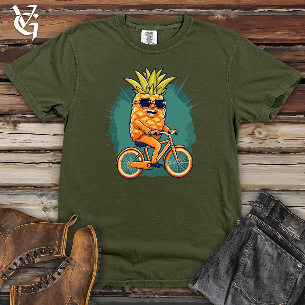 Viking Goods Cycling Pineapple Heavy Cotton Comfort Colors Tee Moss / L