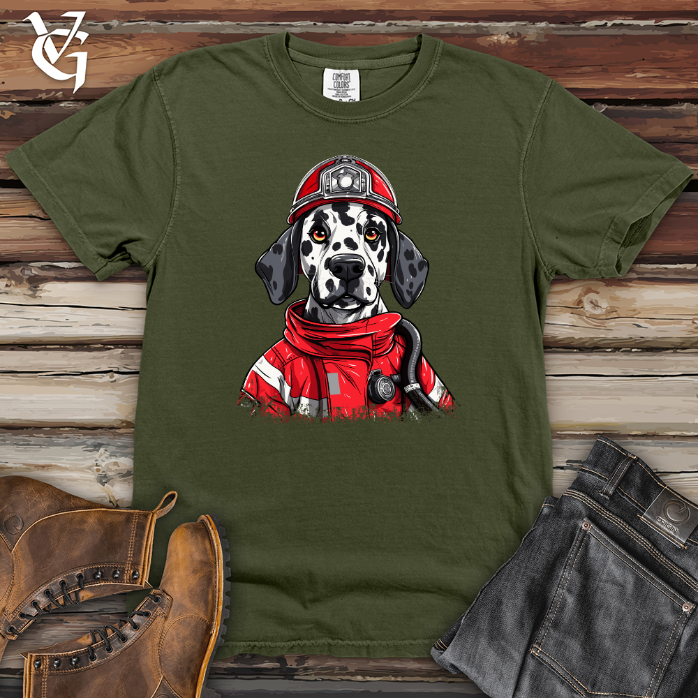 Viking Goods Dalmatian Fire Rescue Heavy Cotton Comfort Colors Tee Moss / L