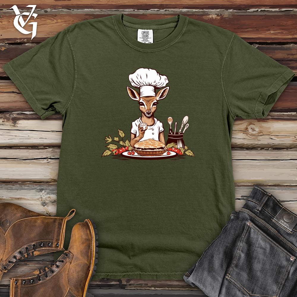 Viking Goods Deer Pastry Chef Heavy Cotton Comfort Colors Tee Moss / L