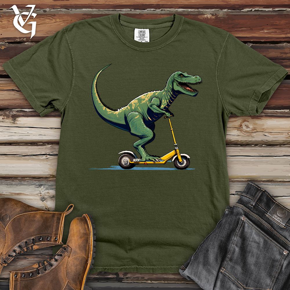 Viking Goods Dino Scoot Heavy Cotton Comfort Colors Tee Moss / L