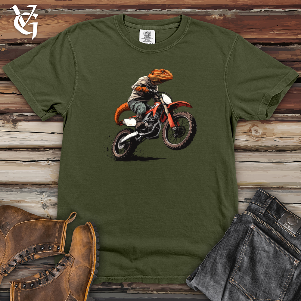 Viking Goods Dragon Biker 02 Heavy Cotton Comfort Colors Tee Moss / L