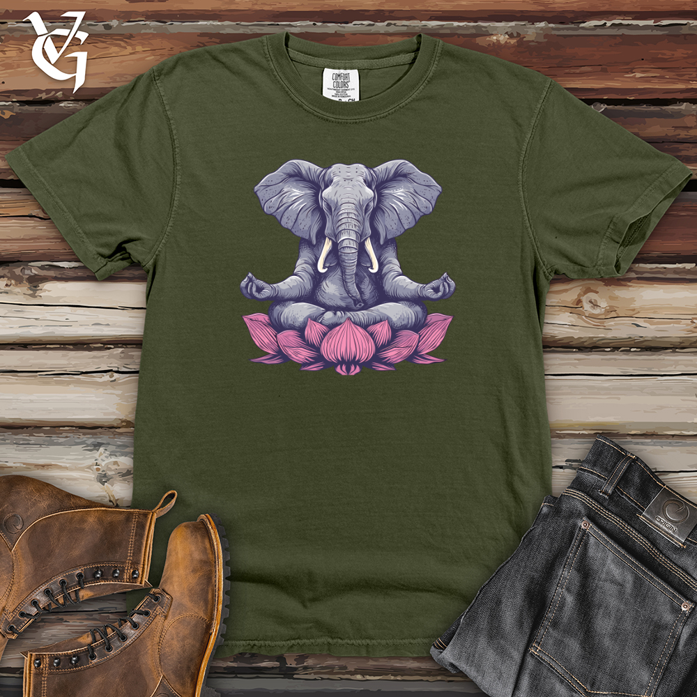 Viking Goods Elephant Lotus Harmony Heavy Cotton Comfort Colors Tee Moss / L