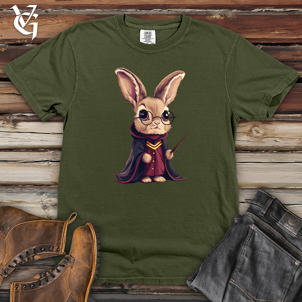 Viking Goods Enchanted Bunny Mage Heavy Cotton Comfort Colors Tee Moss / L
