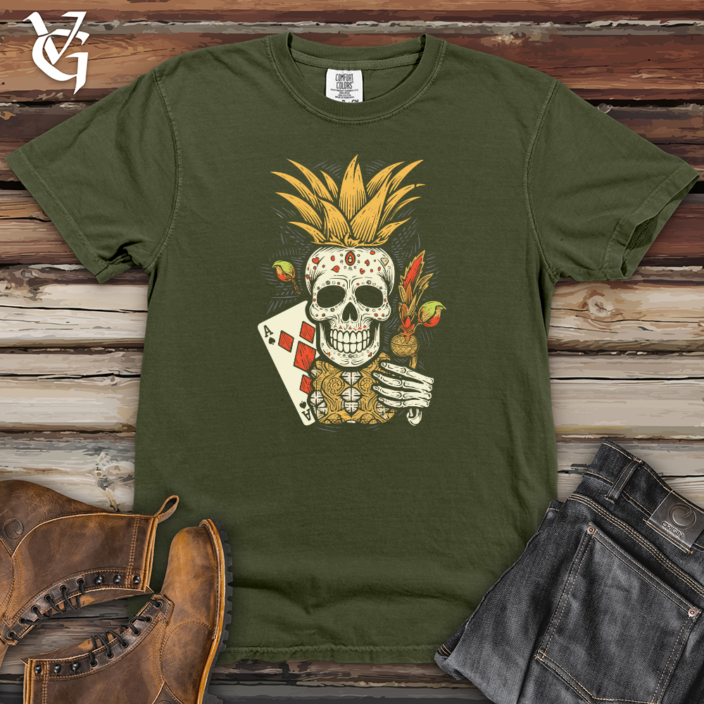 Viking Goods Enigmatic Pineapple High Roller Heavy Cotton Comfort Colors Tee Moss / L