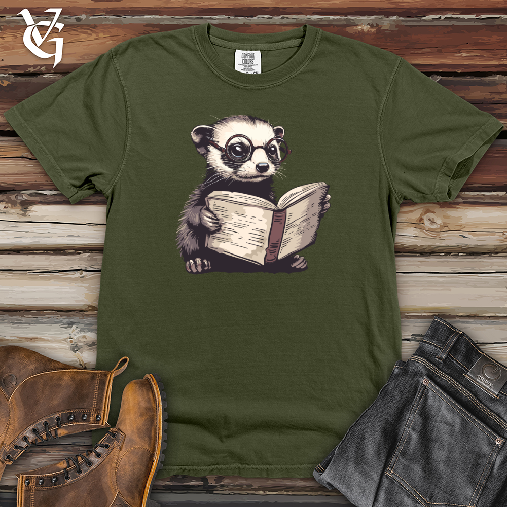 Viking Goods Ferret Reader Heavy Cotton Comfort Colors Tee Moss / L