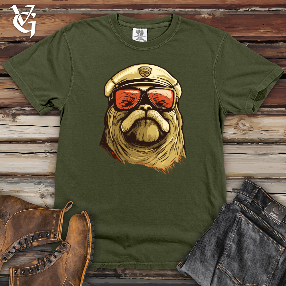 Viking Goods First Responder Walrus Rescue Heavy Cotton Comfort Colors Tee Moss / L