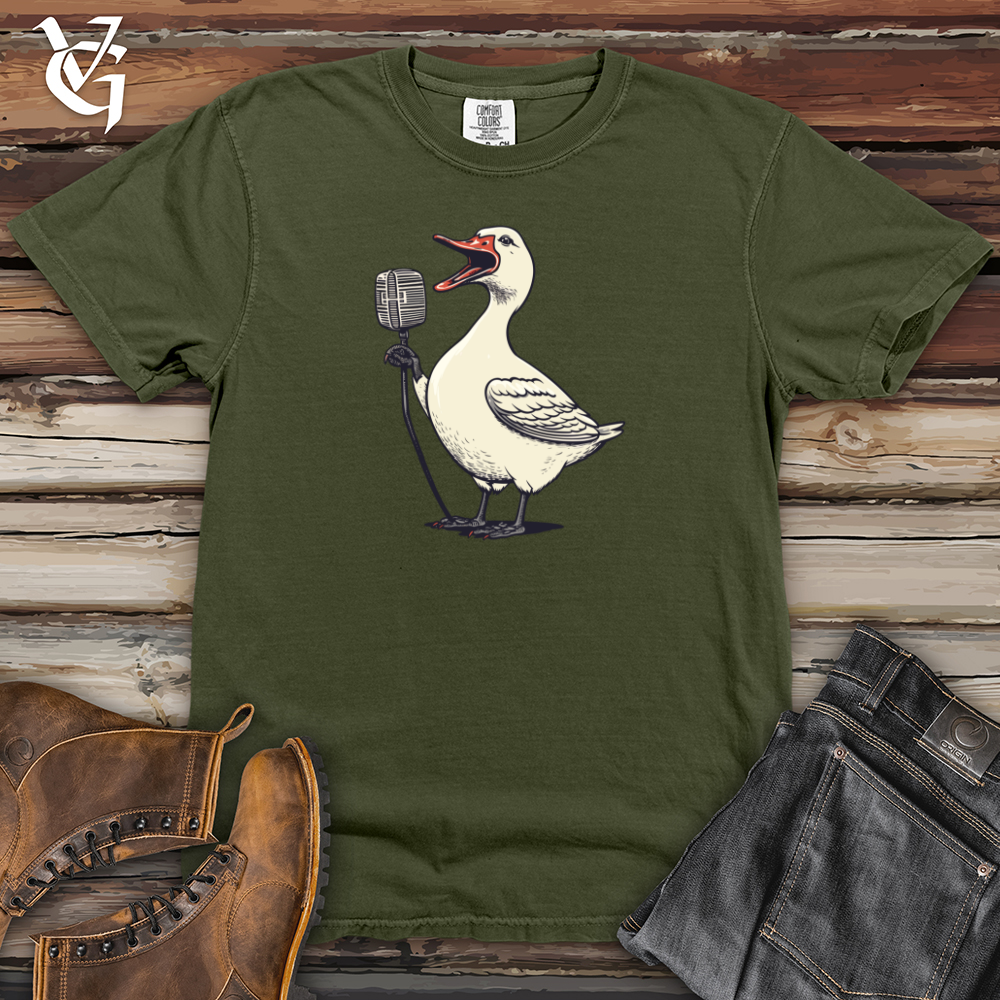 Viking Goods Fowl Funny Frenzy Heavy Cotton Comfort Colors Tee Moss / L