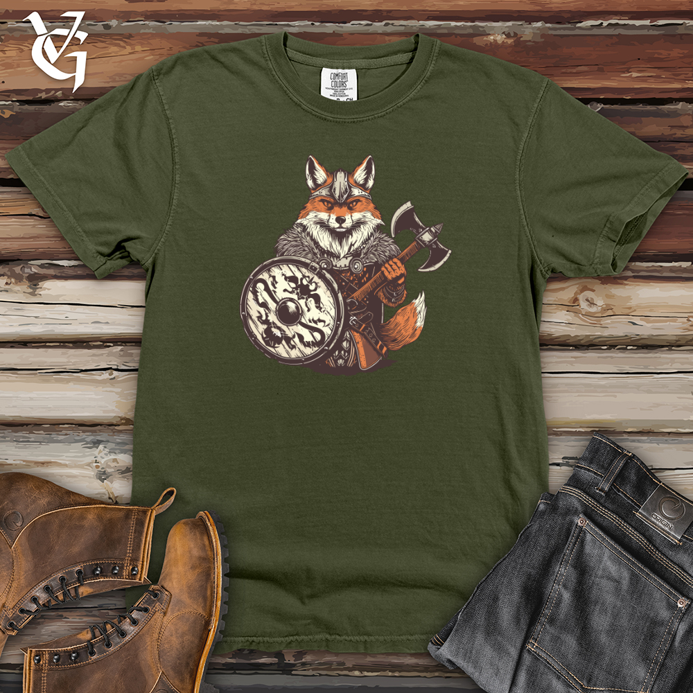 Viking Goods Fox Viking Courage Heavy Cotton Comfort Colors Tee Moss / L
