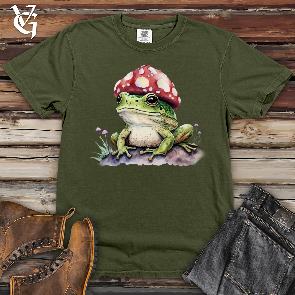 Viking Goods Frog Mushroom Head Heavy Cotton Comfort Colors Tee Moss / L
